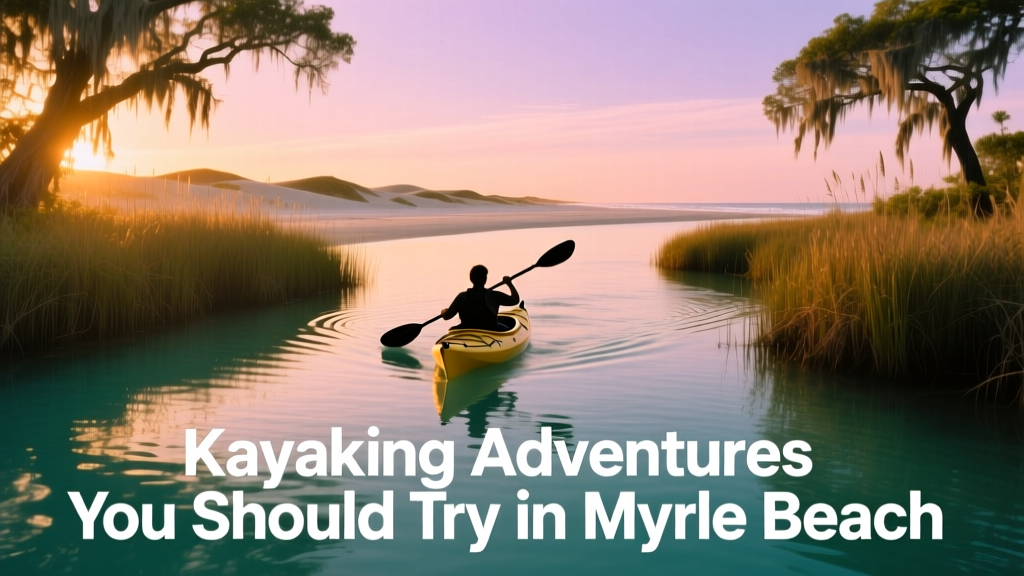 Kayaking Experiences You Should Try in Myrtle Beach: Hidden Waterways, Wildlife, and Authentic Local Insights