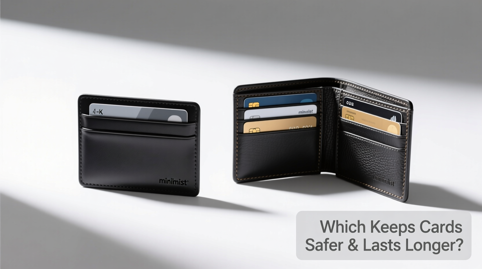 minimalist wallet vs bi fold which keeps credit cards safer and lasts longer