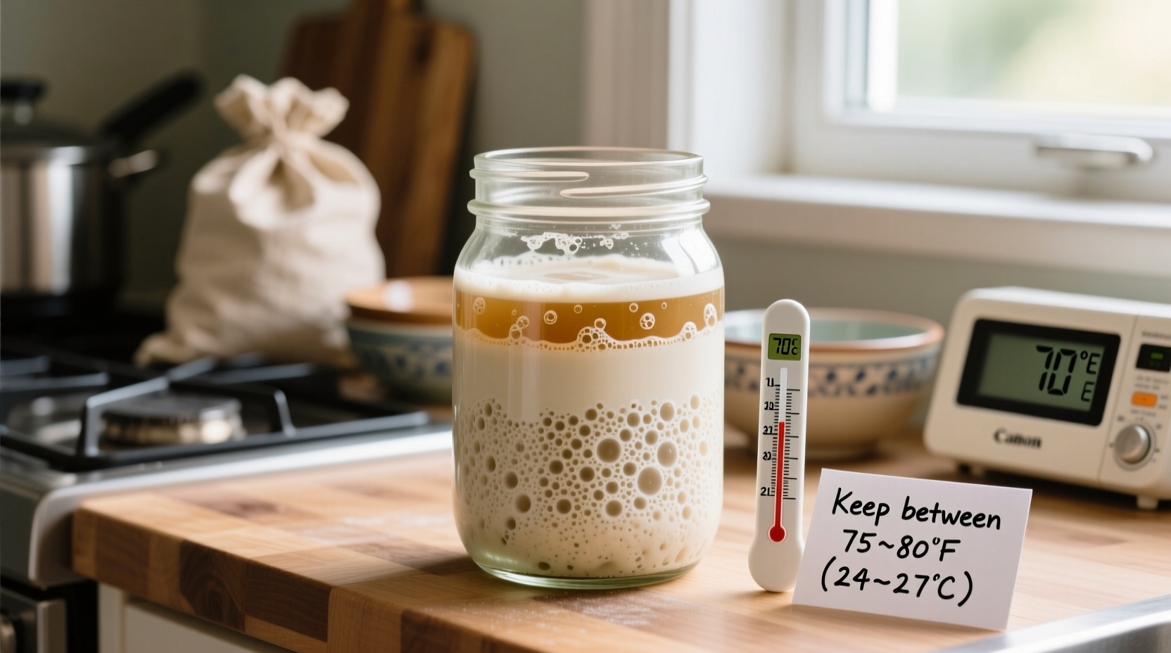 why is my sourdough starter not rising after feeding troubleshooting temp issues