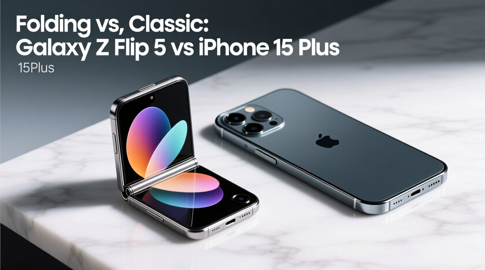 samsung galaxy z flip 5 vs iphone 15 plus should you choose folding or classic design