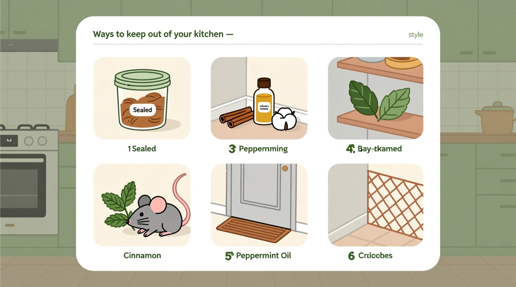 natural ways to keep mice out of your kitchen
