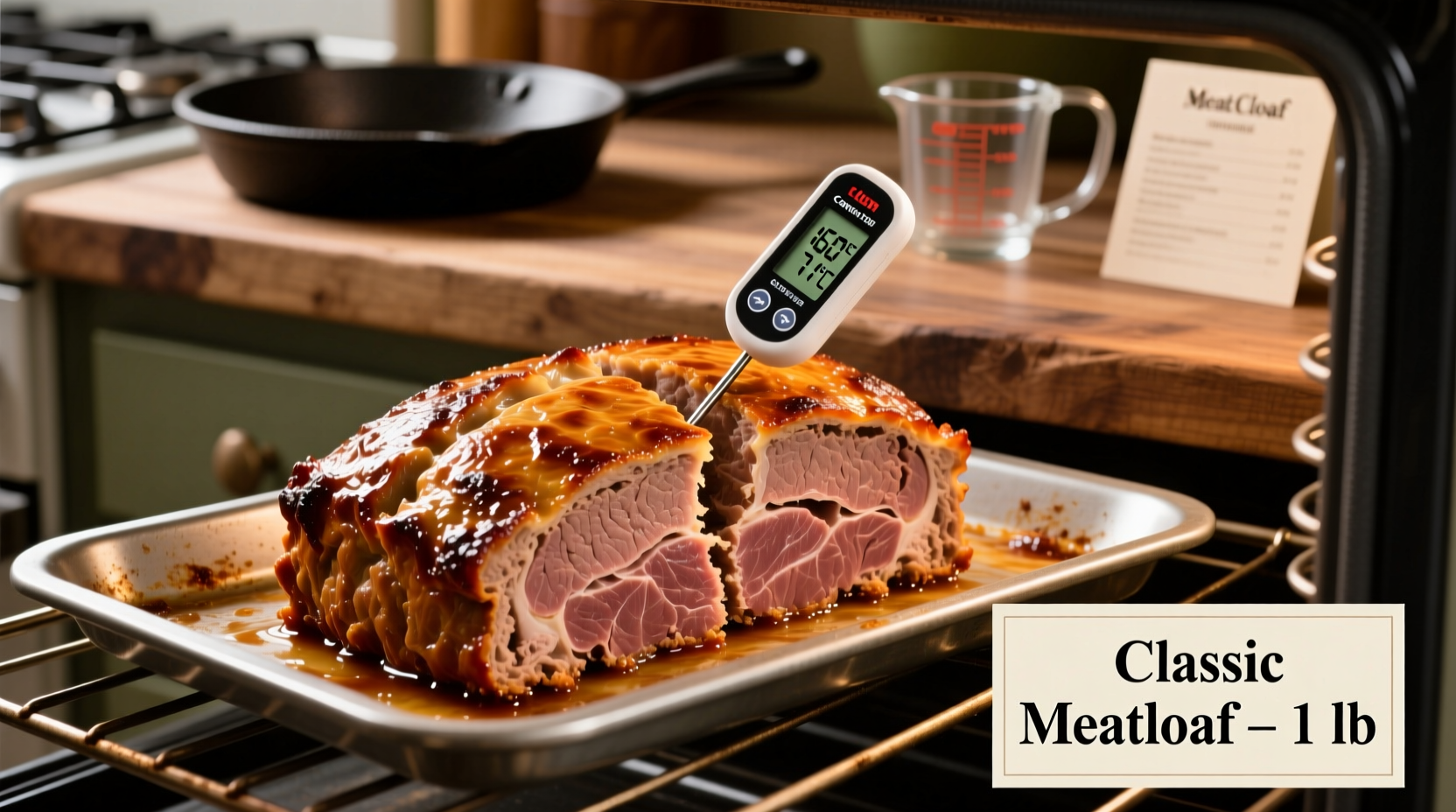how long to cook a 1lb meatloaf