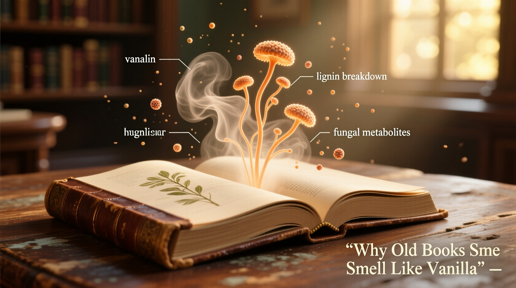 why do old books smell like vanilla decomposition explained