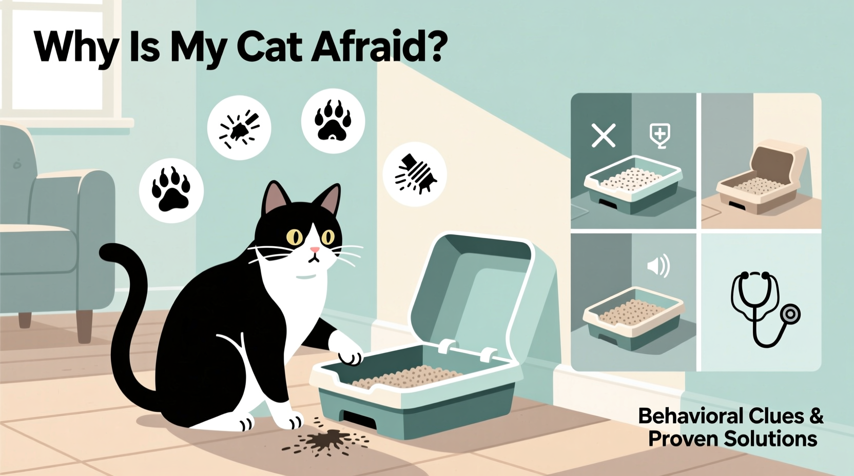 why is my cat suddenly scared of the litter box behavioral clues and solutions