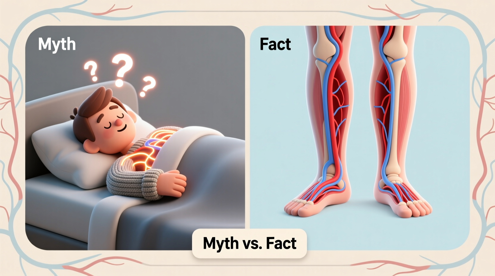 does sleeping with socks on improve circulation myths and facts