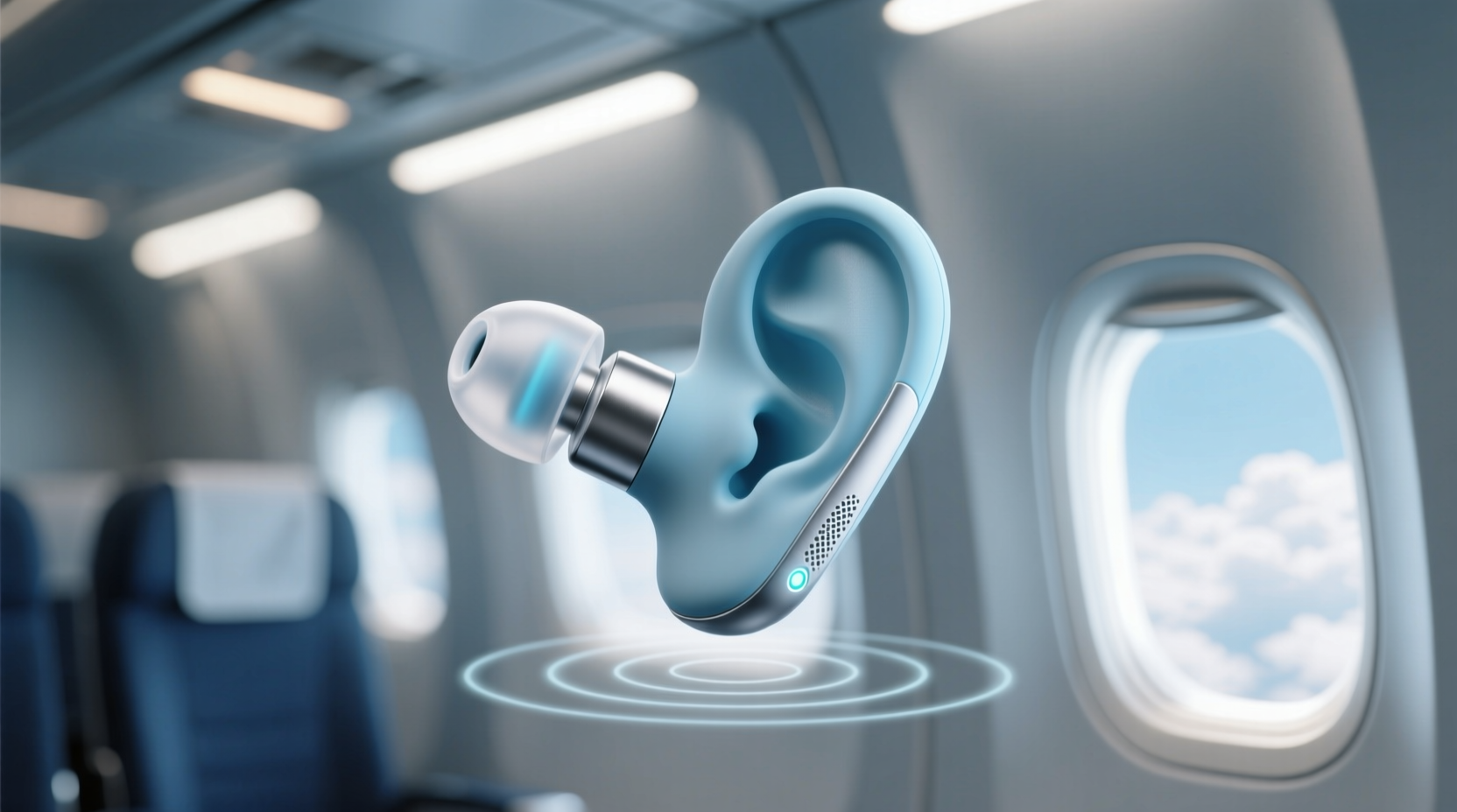 comfortably relieve ear pain when flying with this tech
