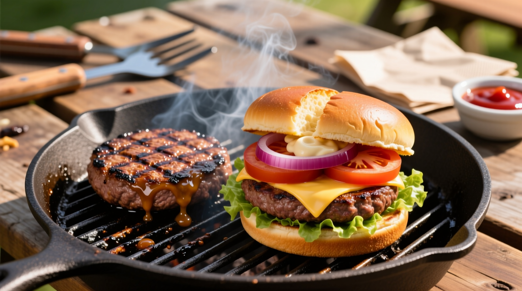 how to cook burgers on a grill
