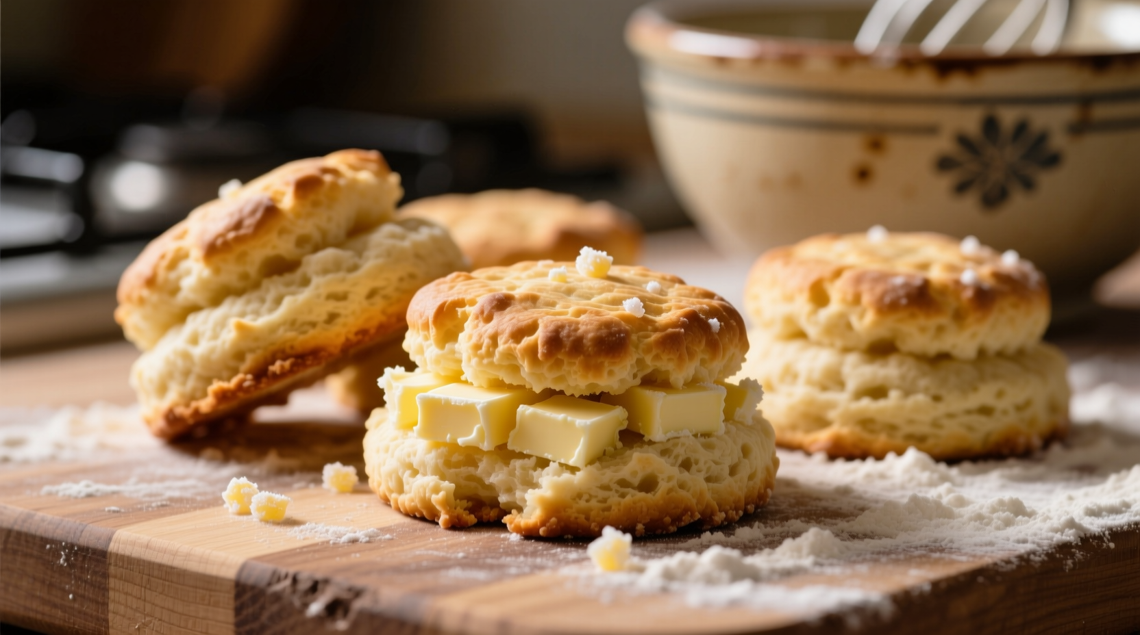 make fluffier biscuits with frozen grated butter