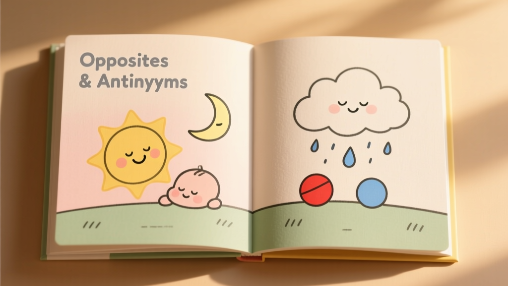 Building Early Language Skills: Evidence-Based Opposites and Adjective Antonym Exercises for Infants and Toddlers (Ages 6–36 Months)