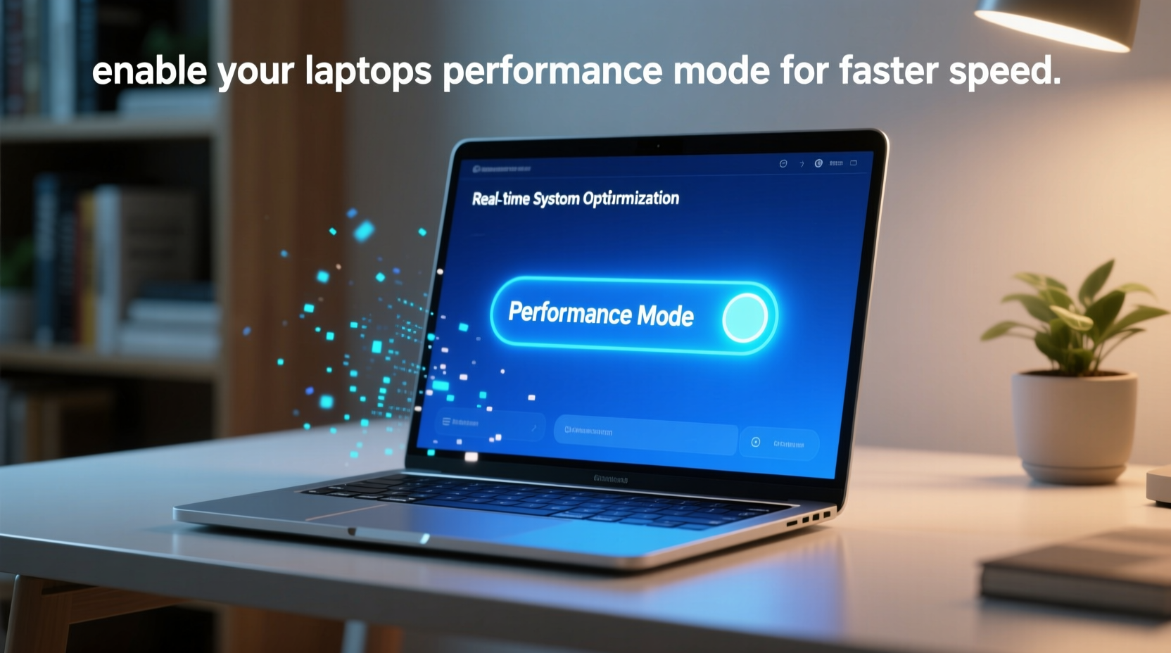 enable your laptops performance mode for faster speed