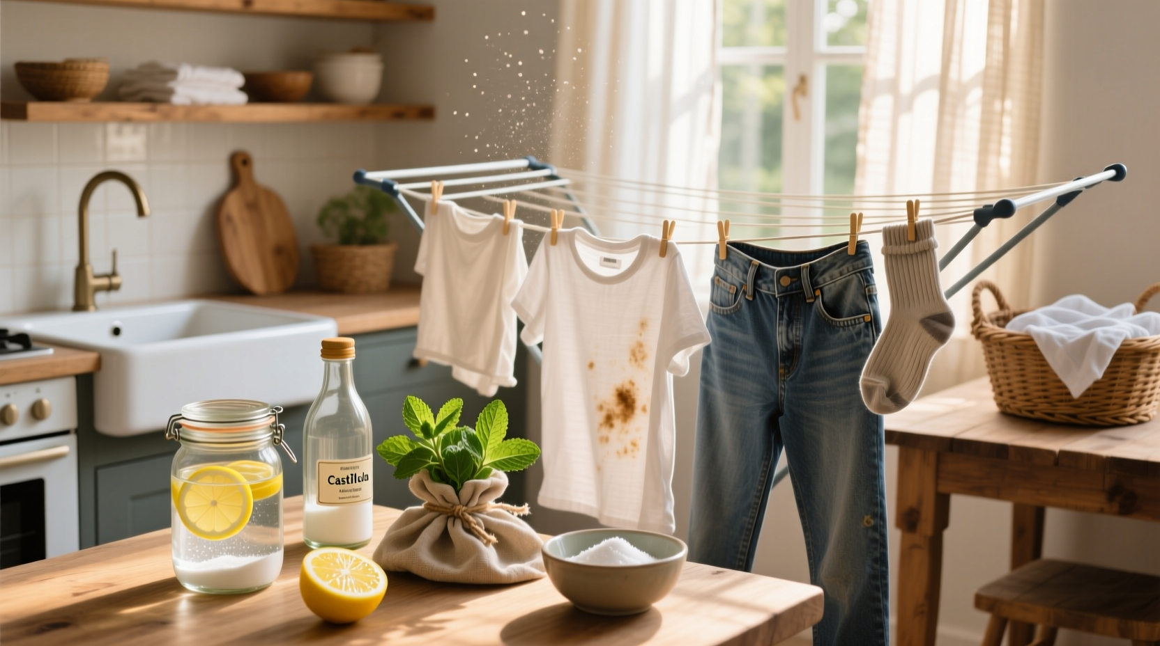 all natural laundry tricks to clean clothes without chemicals