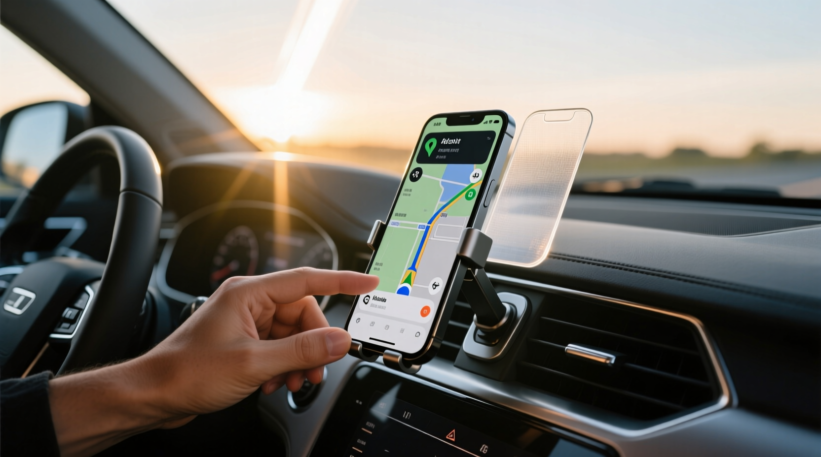 how to prevent phone screen glare while driving without a tinted protector