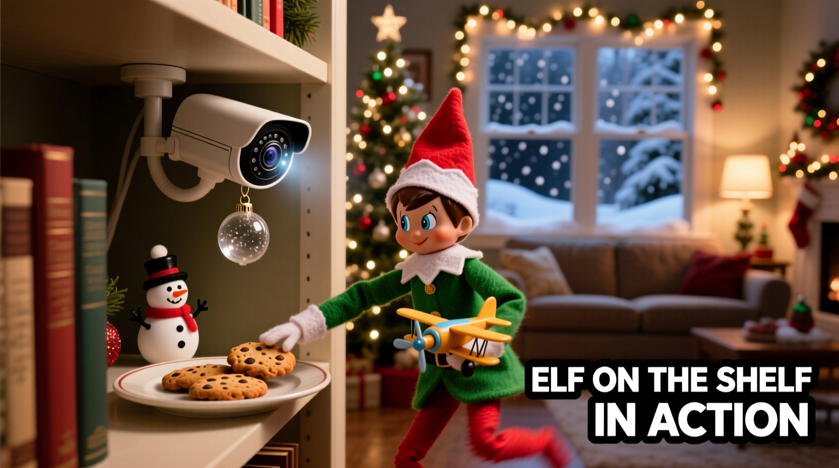 how to set up a hidden camera to catch elf on the shelf in action