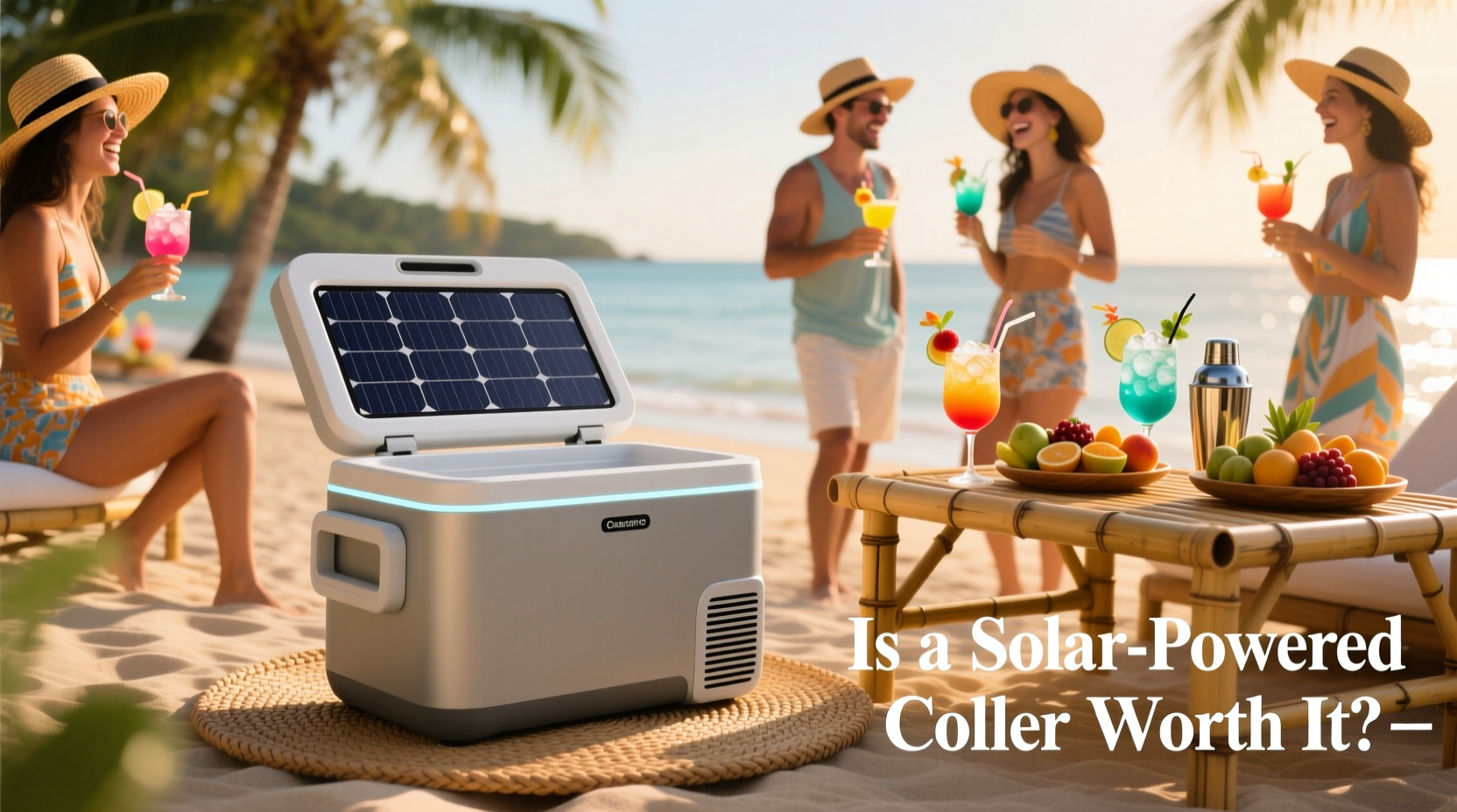 Solar Coler Is A Solar-powered Cooler Worth It For Beachside Cocktail Parties