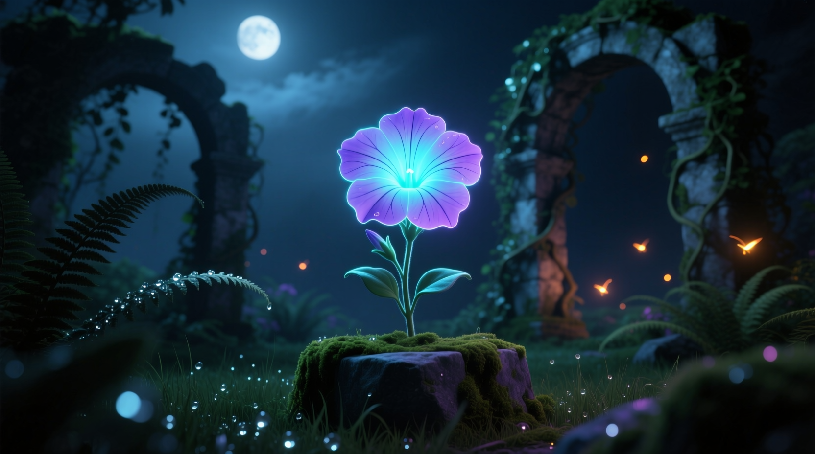 glow in the dark petunia