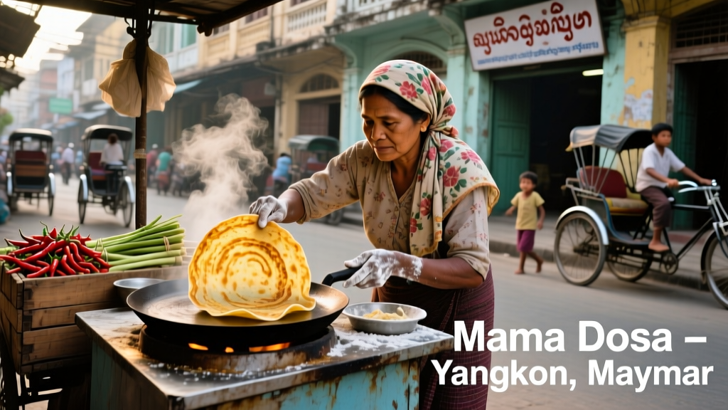Mama Dosa: Fired on the Streets of Yangon, Burma (Myanmar)