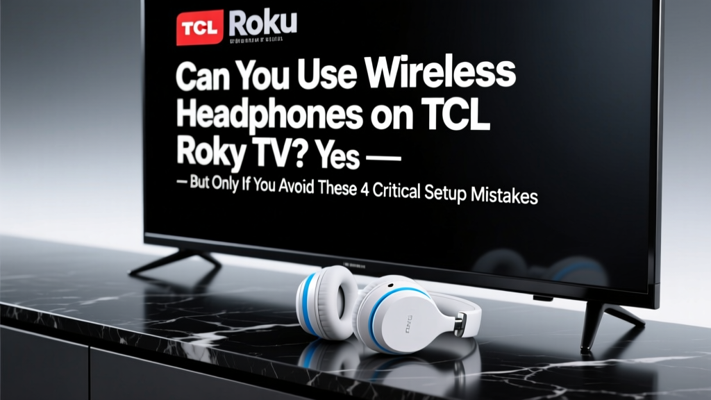 Wireless Headphones on TCL Roku TV: Fix Audio Sync & Pairing