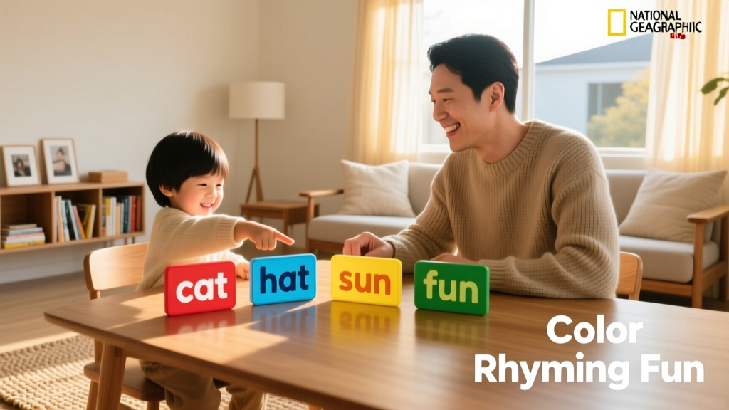 Color Rhyming Words Activity: A Play-Based Literacy Strategy for Ages 3–7
