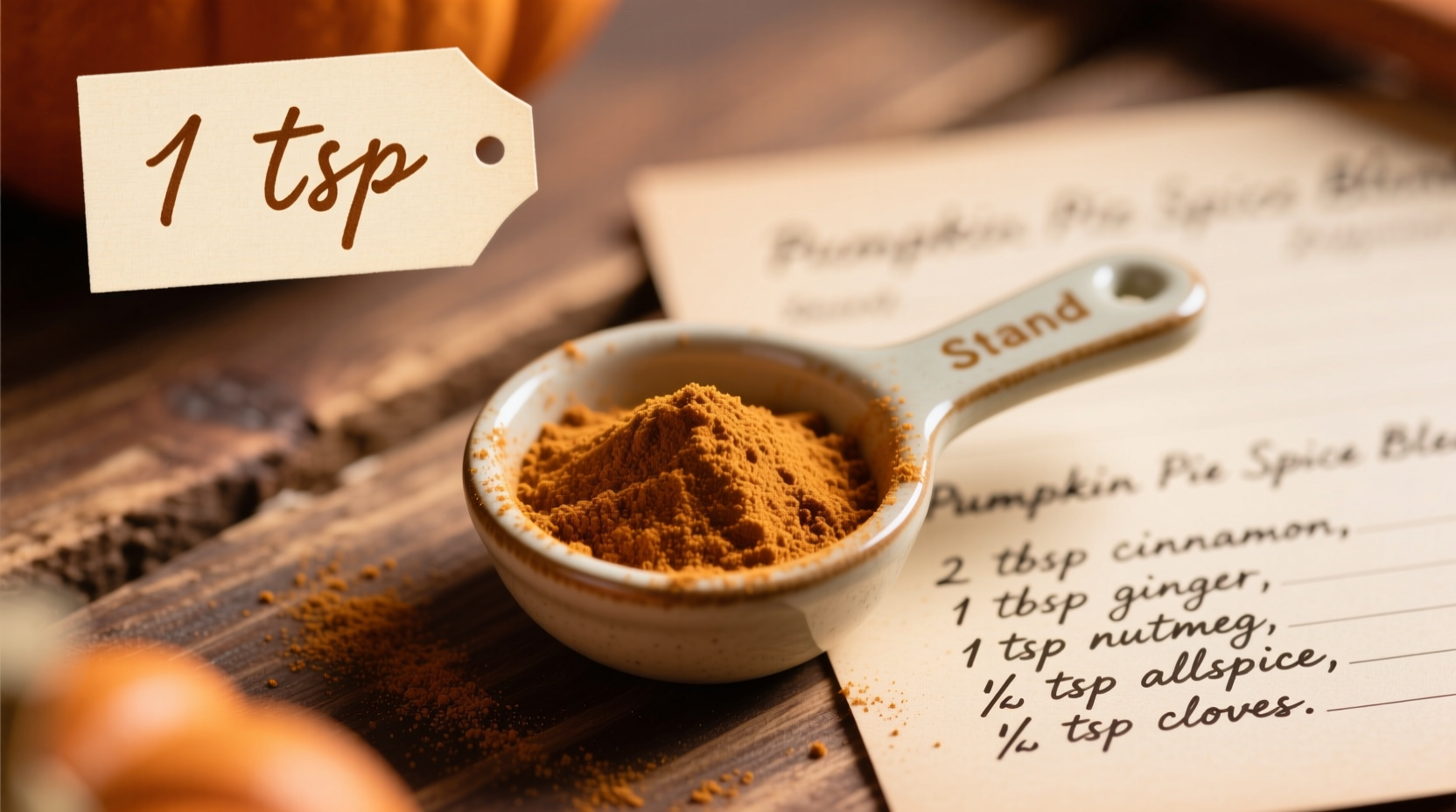 how much pumpkin pie spice to use