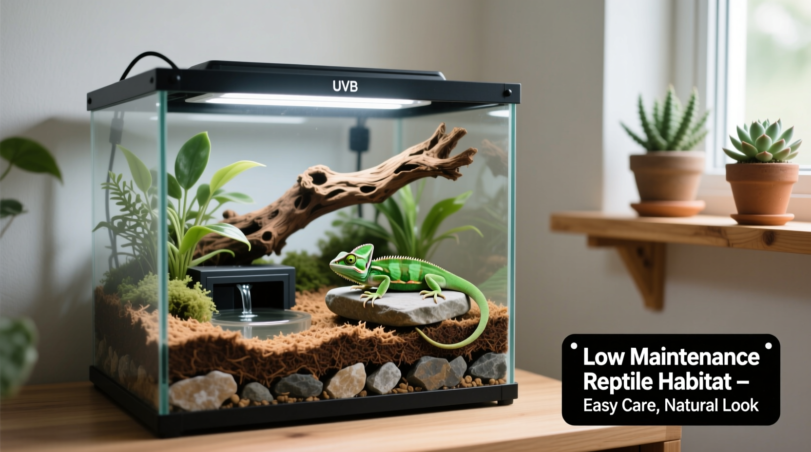 how to create a low maintenance reptile habitat at home