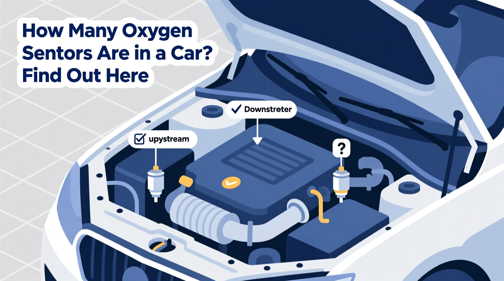 how many oxygen sensors are in a car
