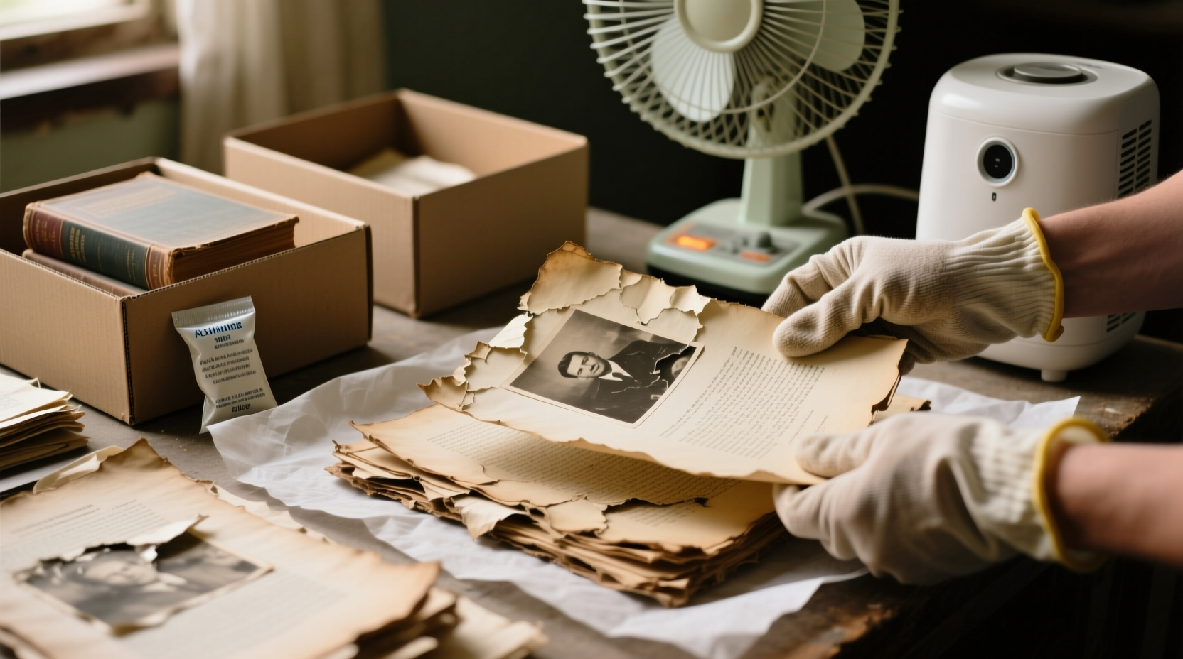 save water damaged books docs and photos by putting t