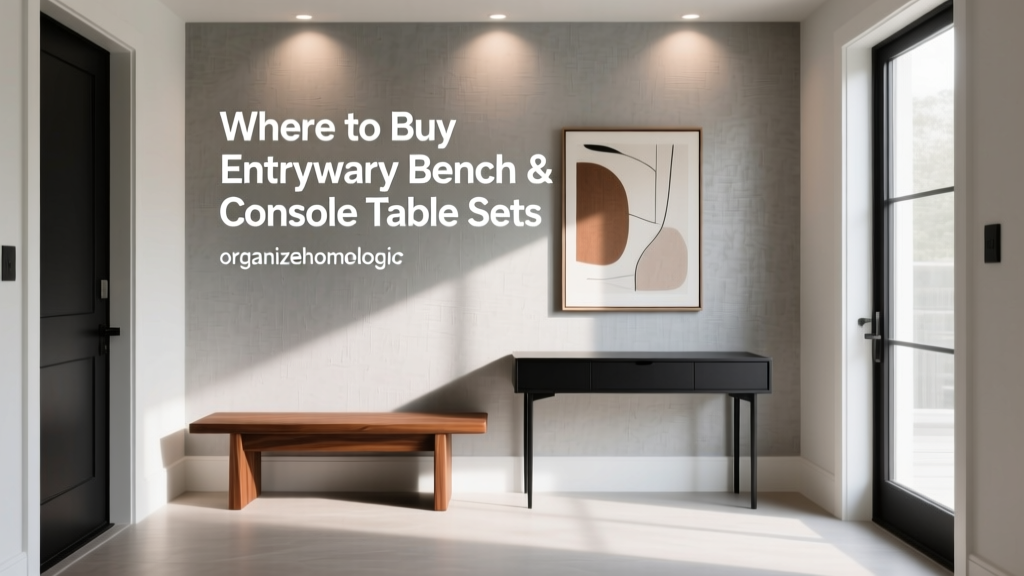 Where to Buy Entryway Bench & Console Table Sets