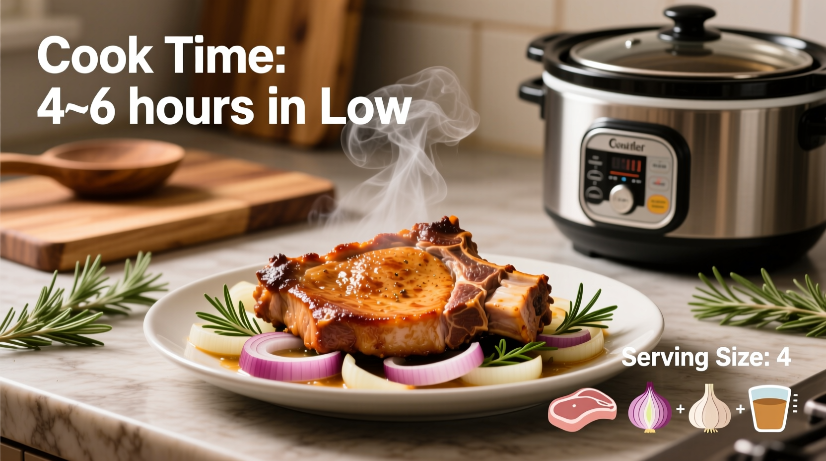 how long cook pork chops in slow cooker