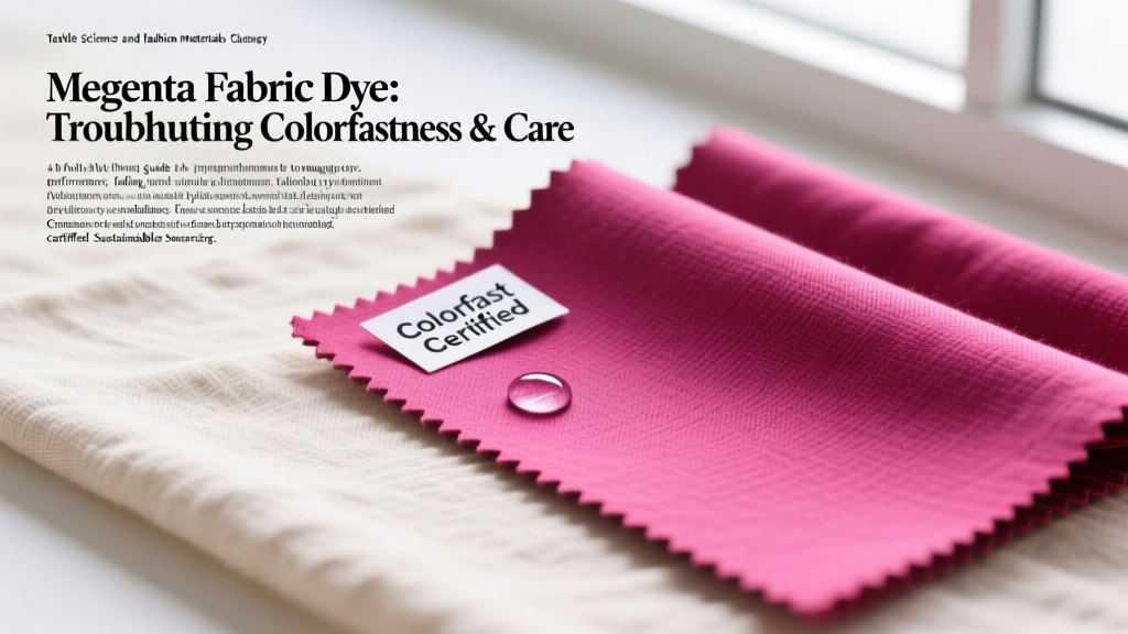 Magenta Fabric Dye: Troubleshooting Colorfastness & Care