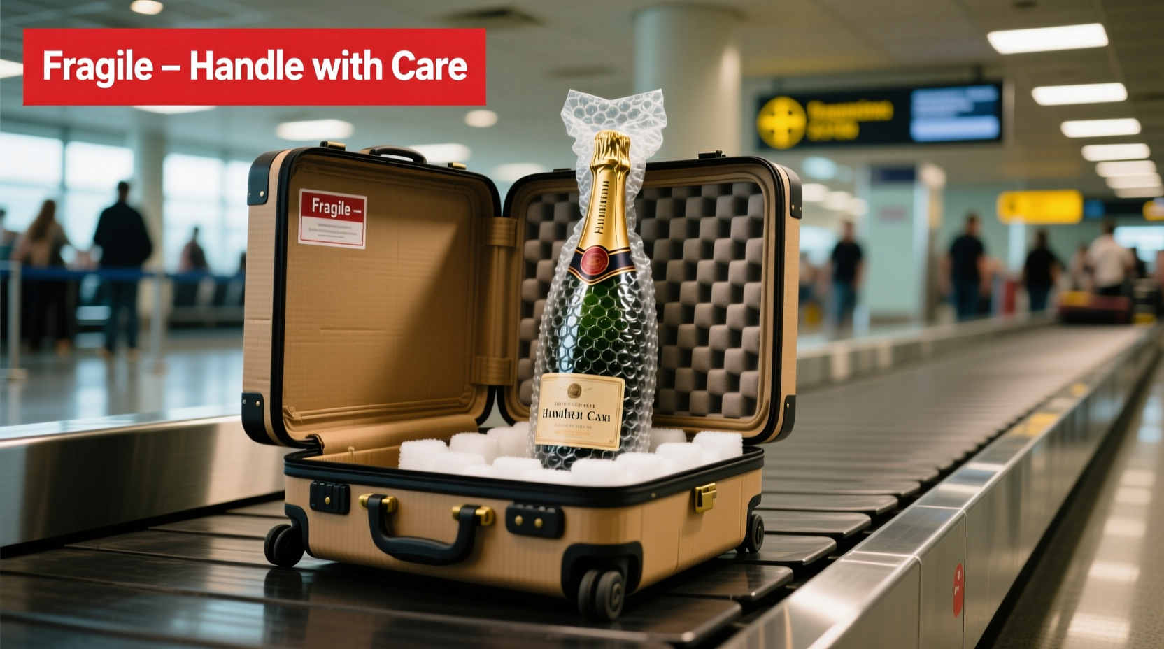 How To Safely Transport A Bottle Of Vintage Champagne In Checked