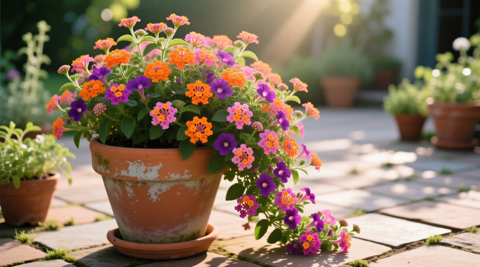lantana in planter