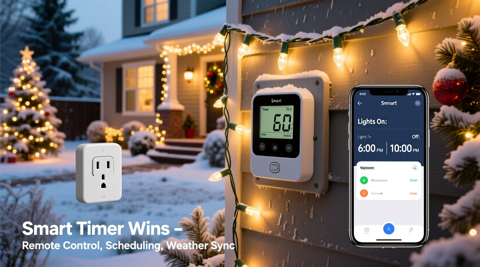 timed outlet vs smart timer for automatic christmas light control which wins