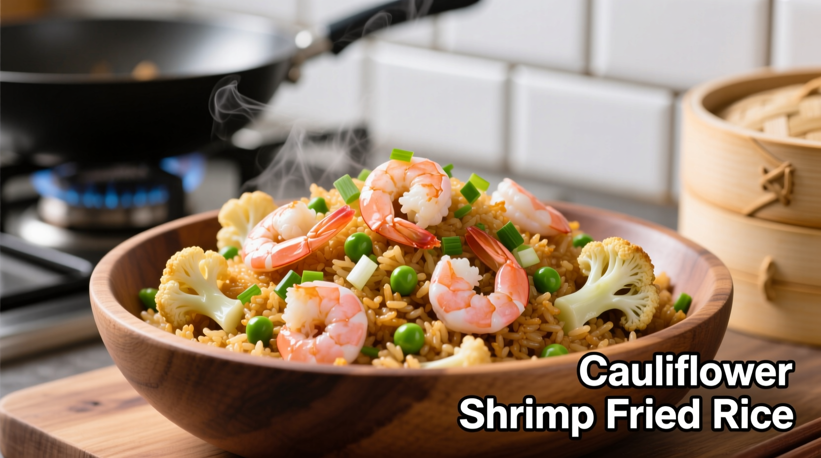 Perfect Cauliflower Shrimp Fried Rice Recipe in 25 Minutes
