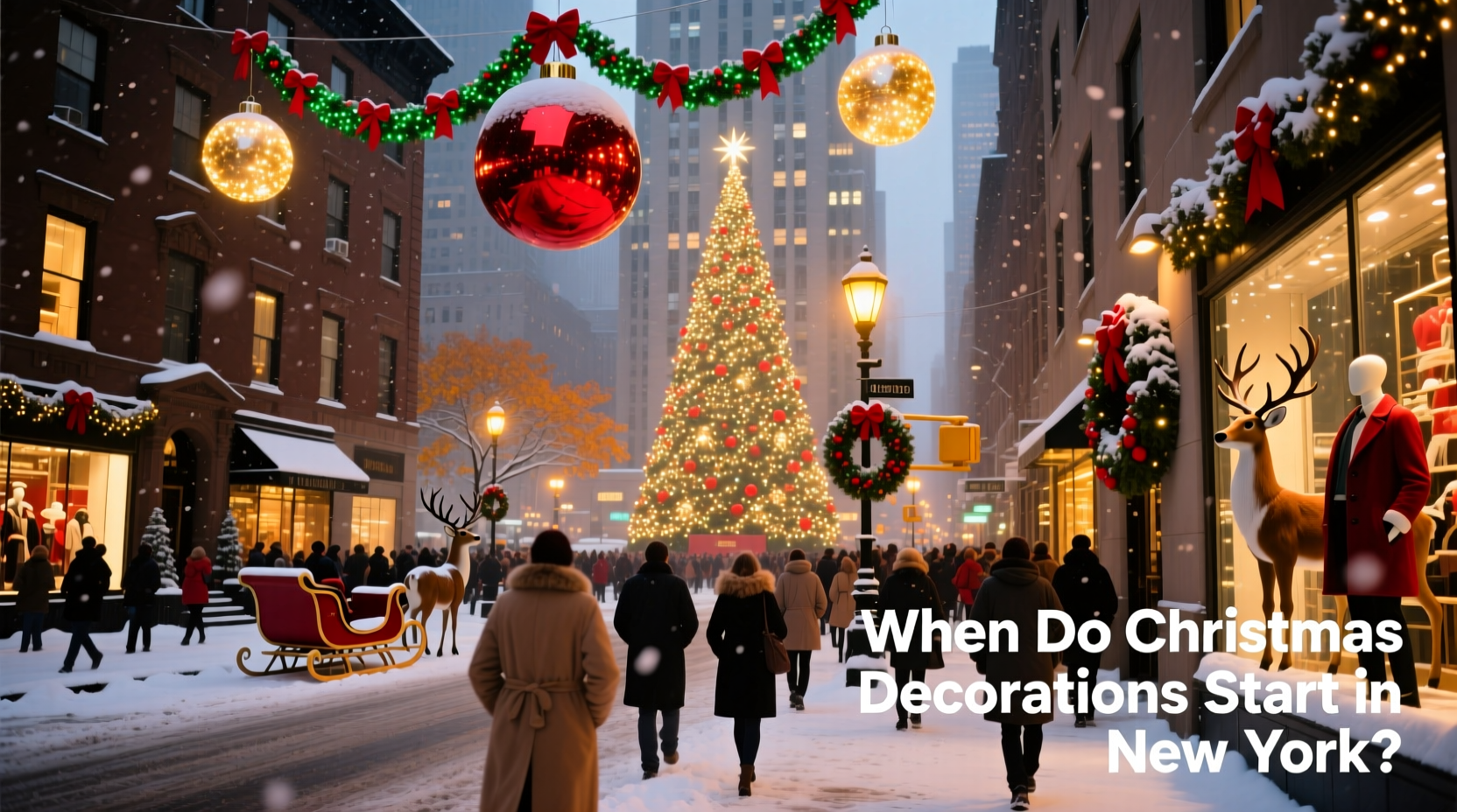 when does christmas decorations start in new york