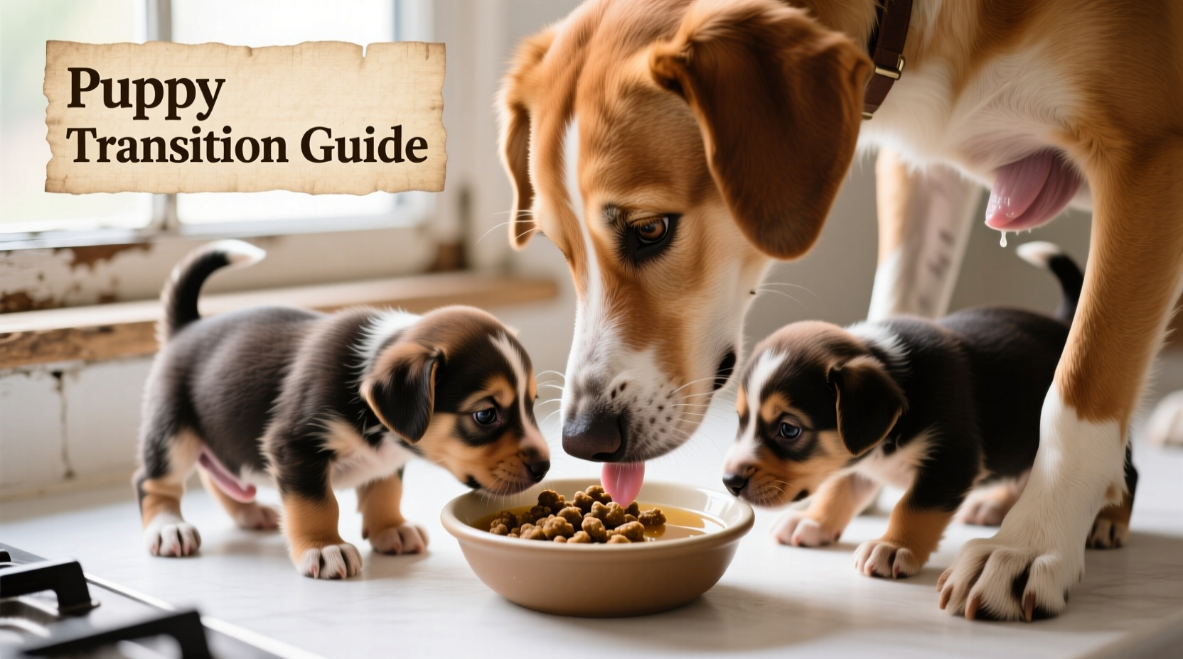 how to transition puppies from milk to solid food safely