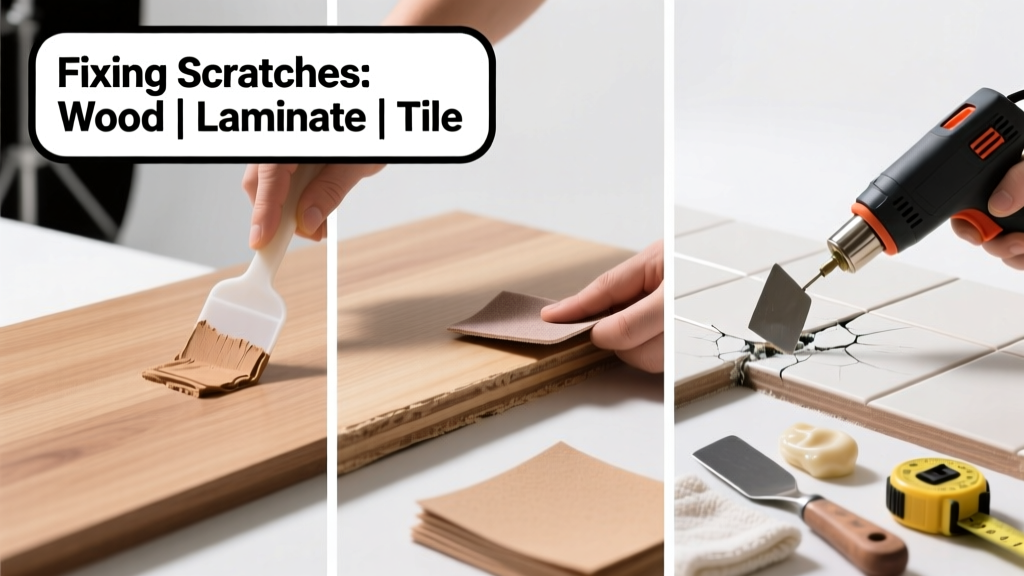 How to Fix a Surface Scratched on Wood, Laminate, or Tile
