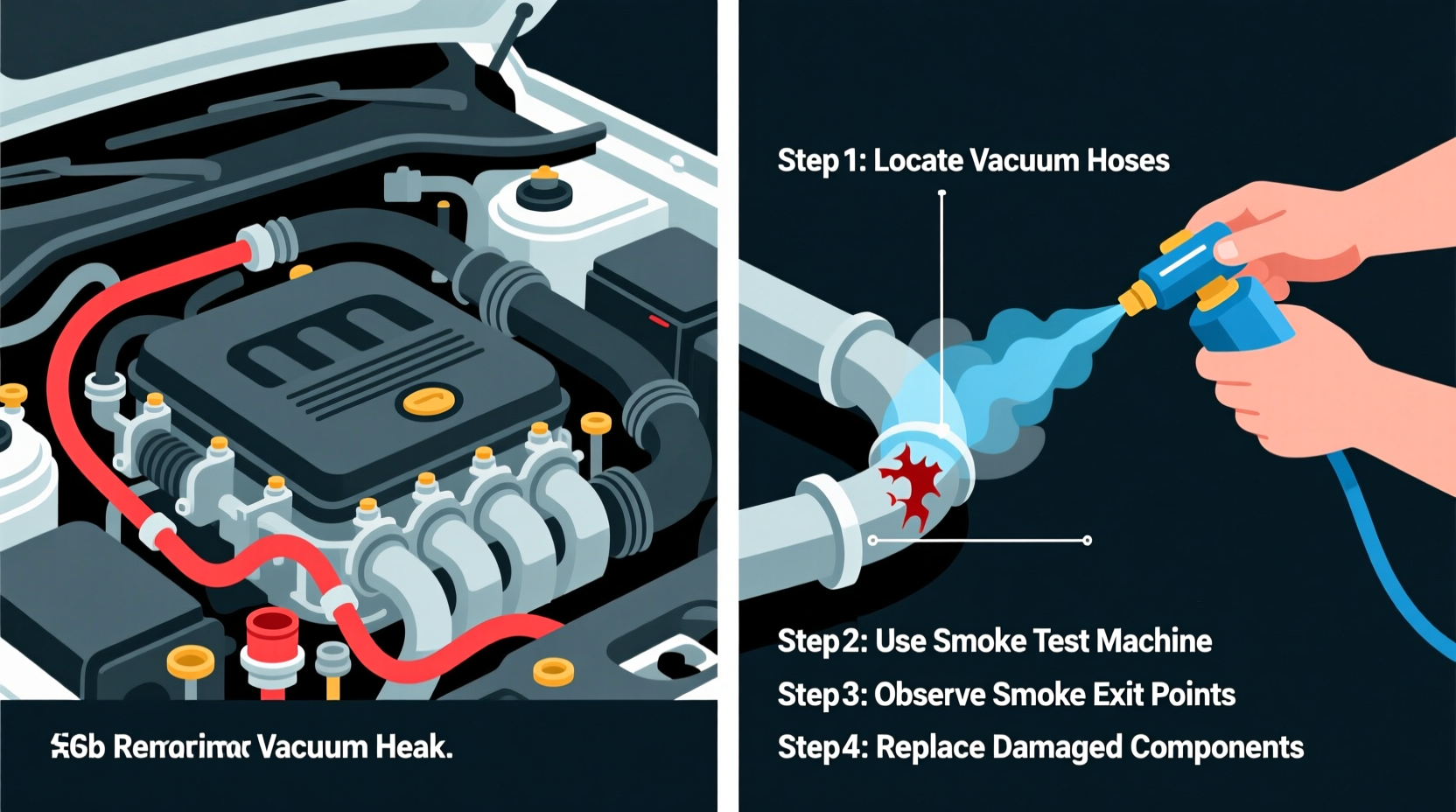 how to find vacuum leak in car