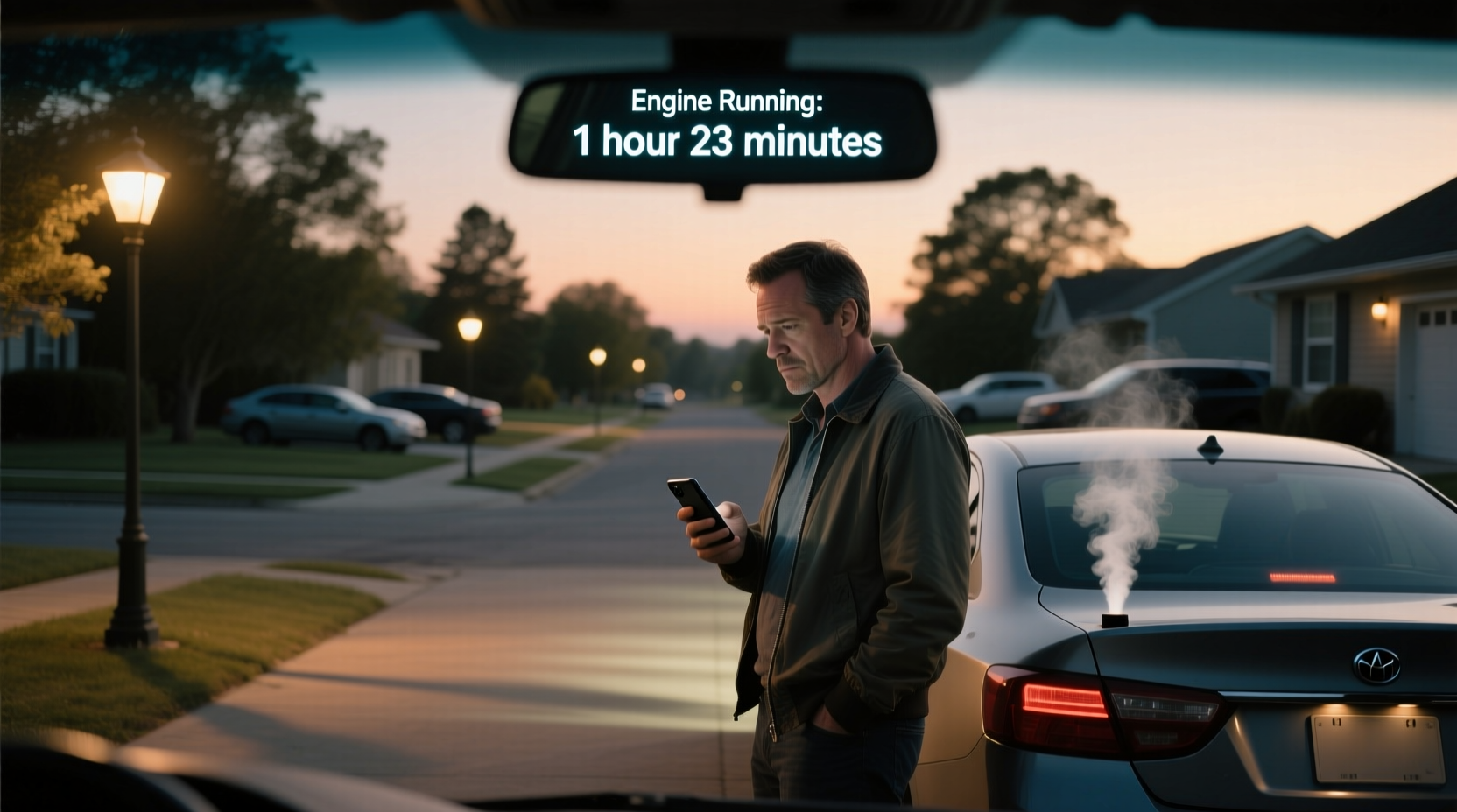 how long can i leave my car running