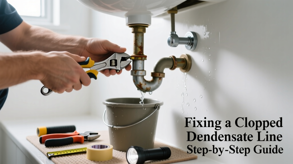 Fixing a Clogged Condensate Line in the Bathroom
