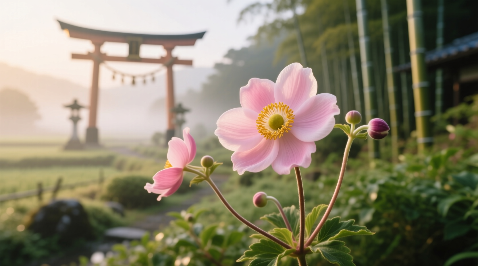 japanese anemone bloom
