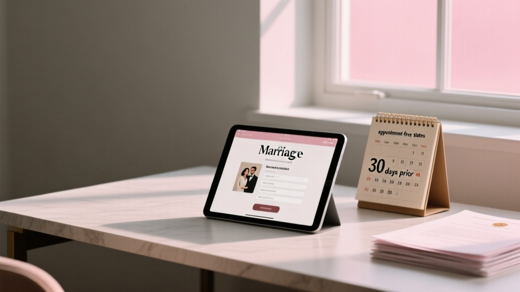 How Early to Get Marriage License Before Wedding (2026)