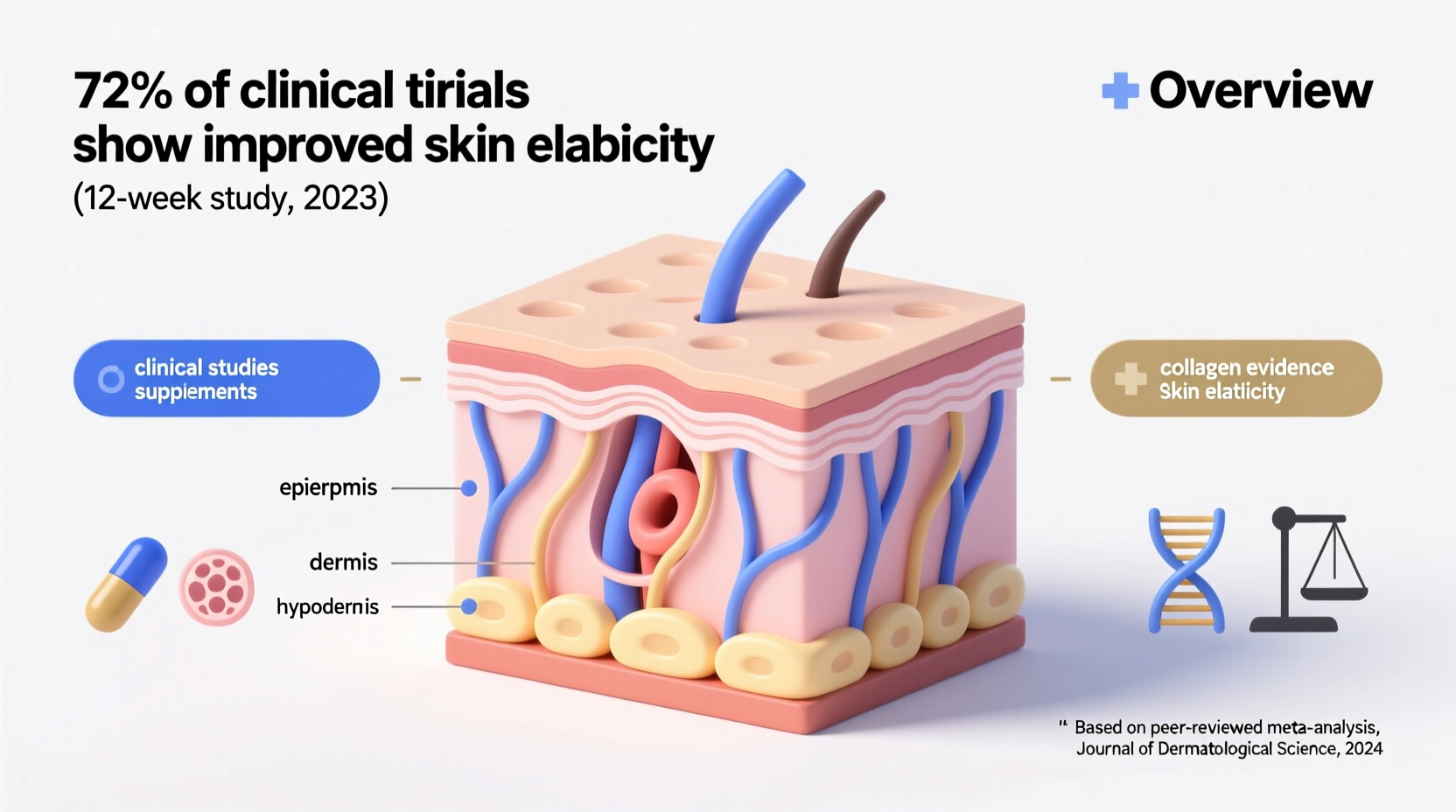 are collagen supplements proven to improve skin elasticity