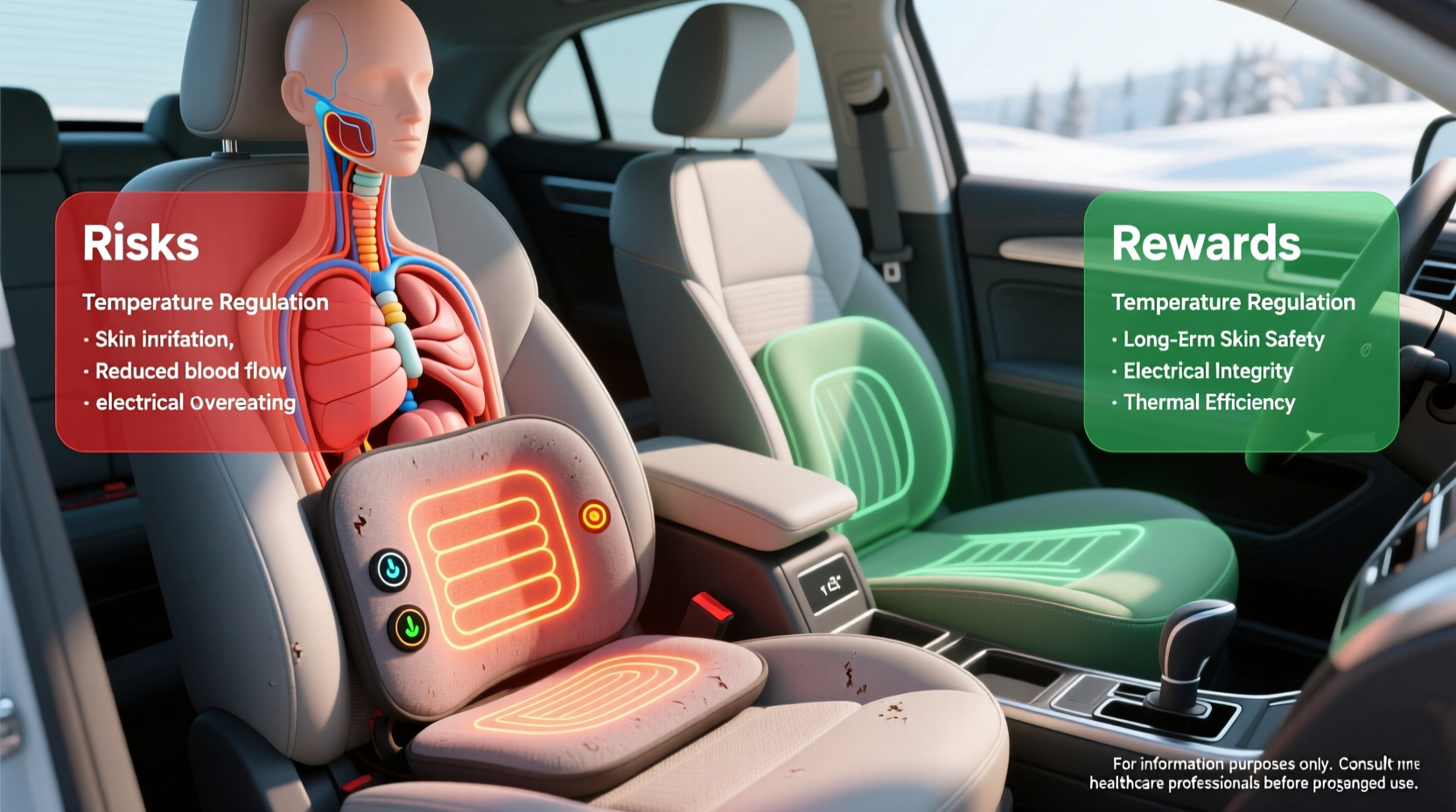 are heated car seat cushions safe for long term use risks and rewards