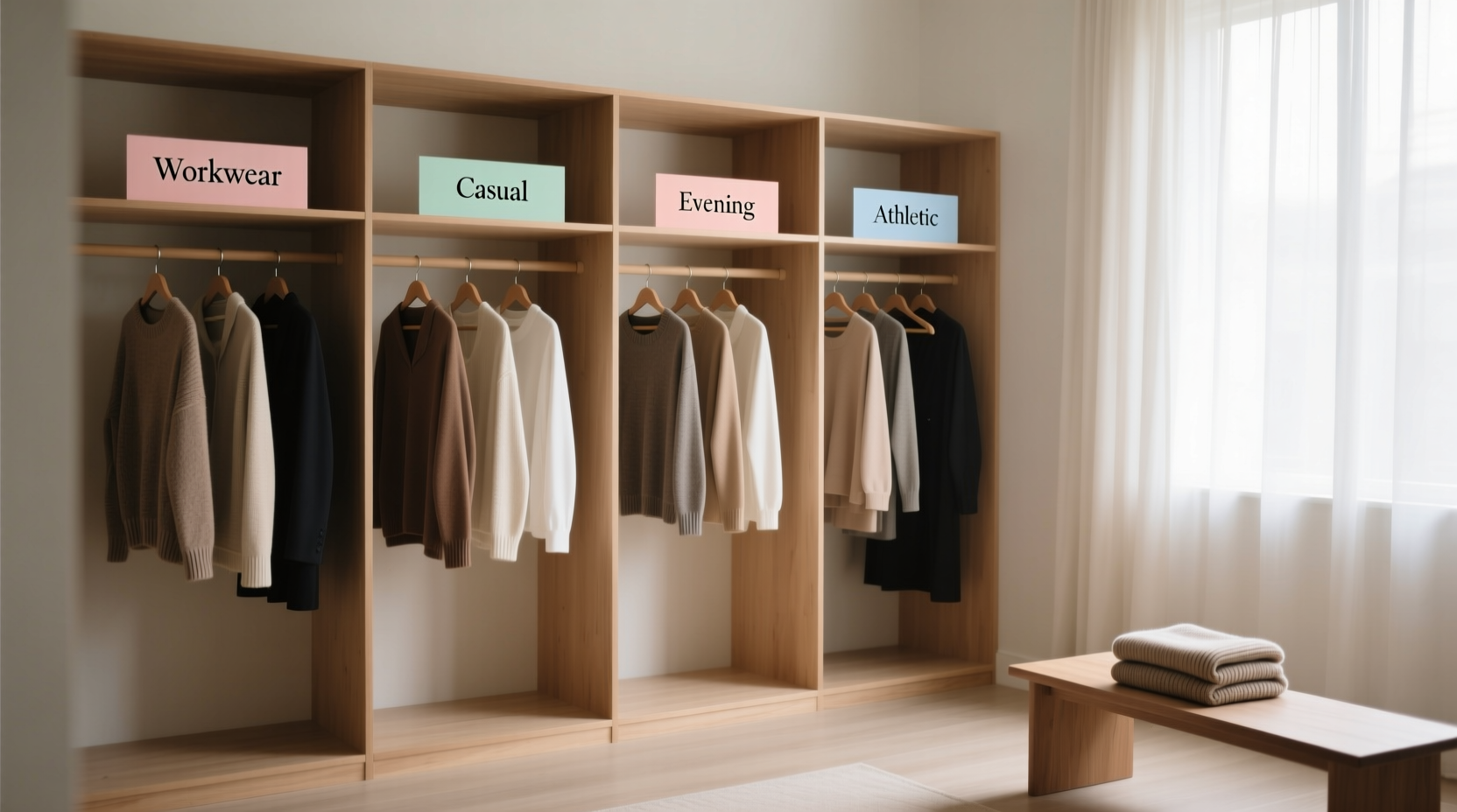 closet organization tips for neurodivergent adults