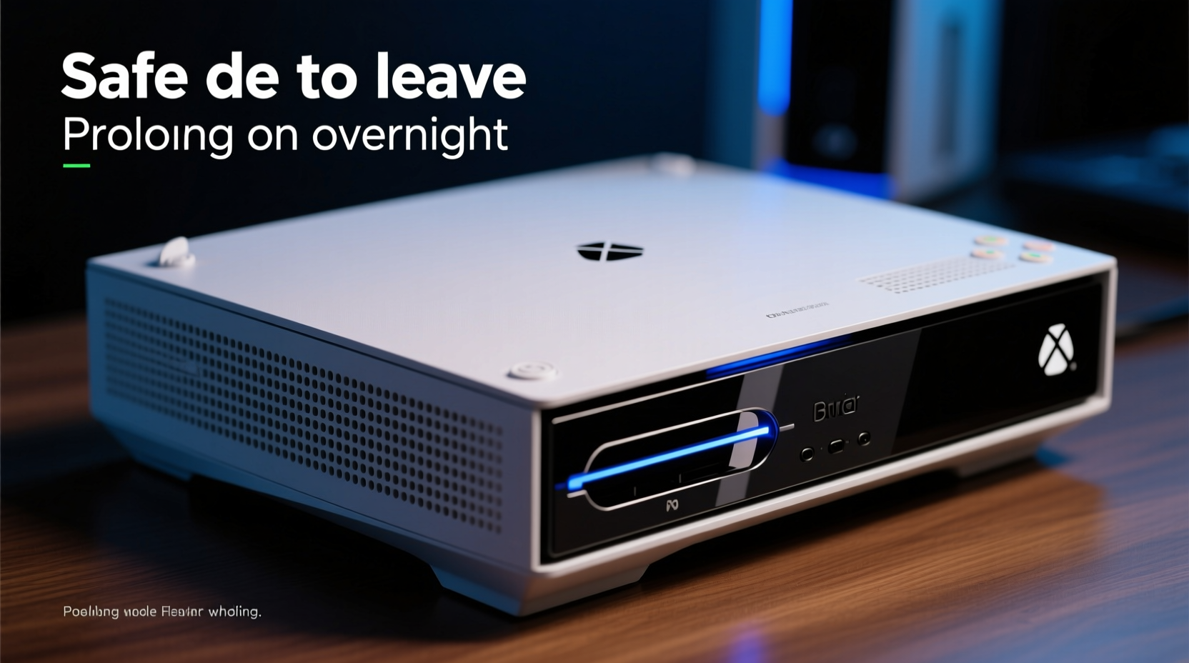 is it safe to leave a gaming console on overnight