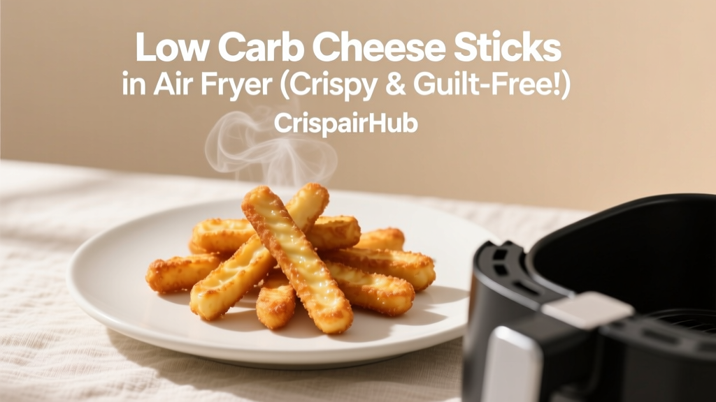 Crispy Low Carb Cheese Sticks in Air Fryer