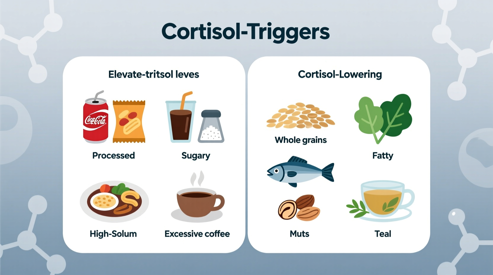 what foods trigger cortisol