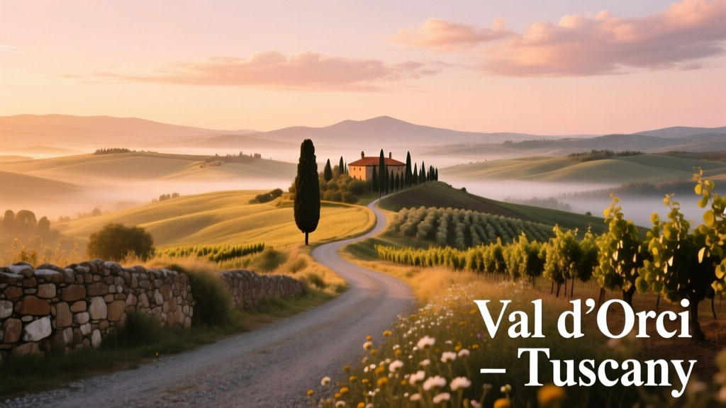 Beautiful Tuscany: The Val d’Orcia — A Landscape of Time, Stone, and Slow Living