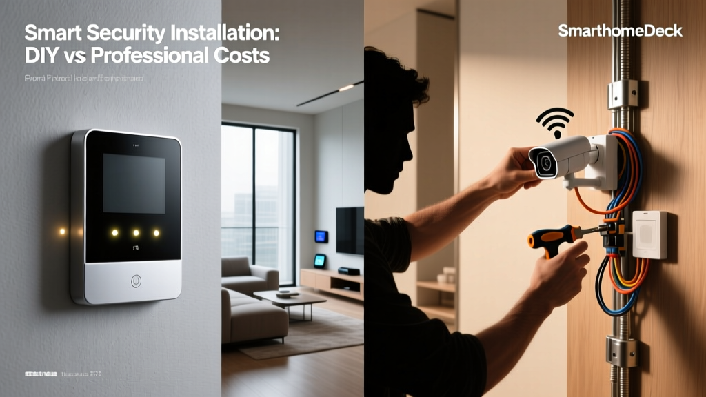Smart Security Installation: DIY vs Professional Costs