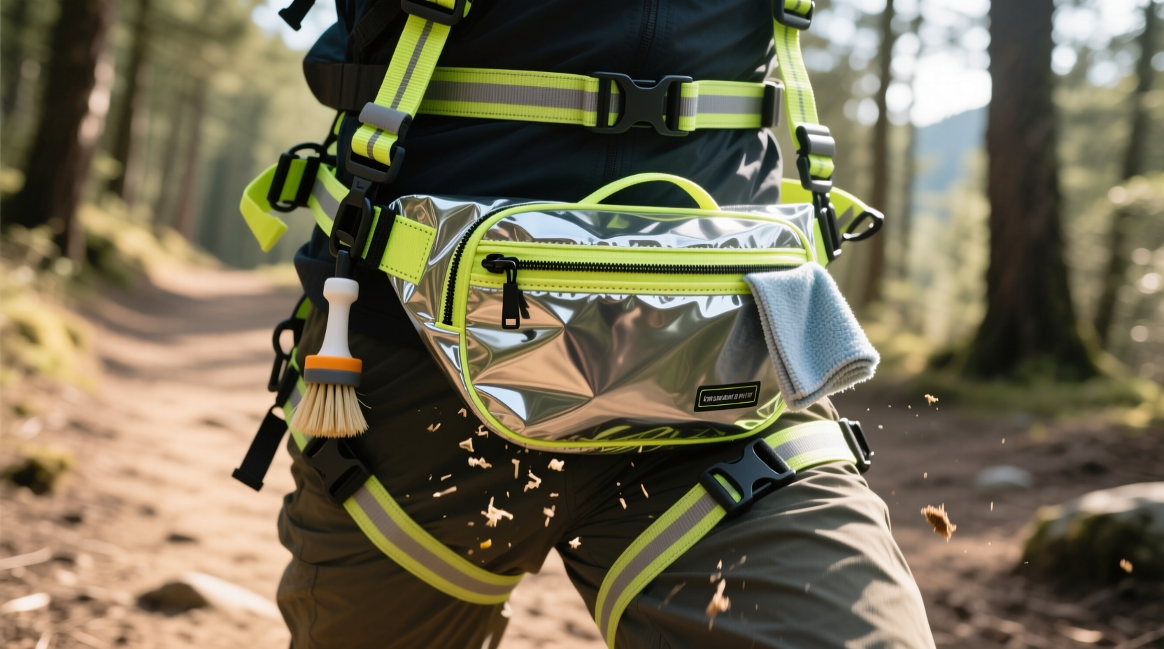 how to wash a fanny pack with reflective webbing
